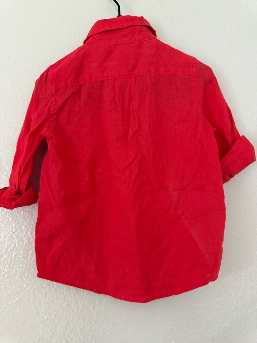 Janie and Jack Toddler Summer Linen Button Down Shirt Size: 3 - Picture 2 of 7